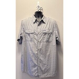 Columbia‎ PFG Omnishade Mens Gray Fishing Outdoor Vented Shirt Size XL